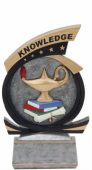 81563GS Lamp of knowledge Gold Star Resin