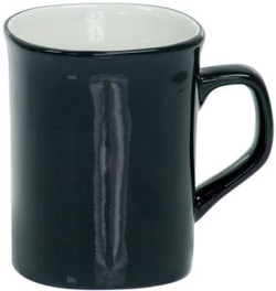 LMG41 Black Round Corner Lesarable Ceramic Mug