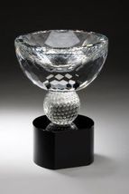 Golf Crystal Bowl Trophies - CRY302