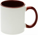 MUGG23 2 Tone Red and White Custom Printed Mug